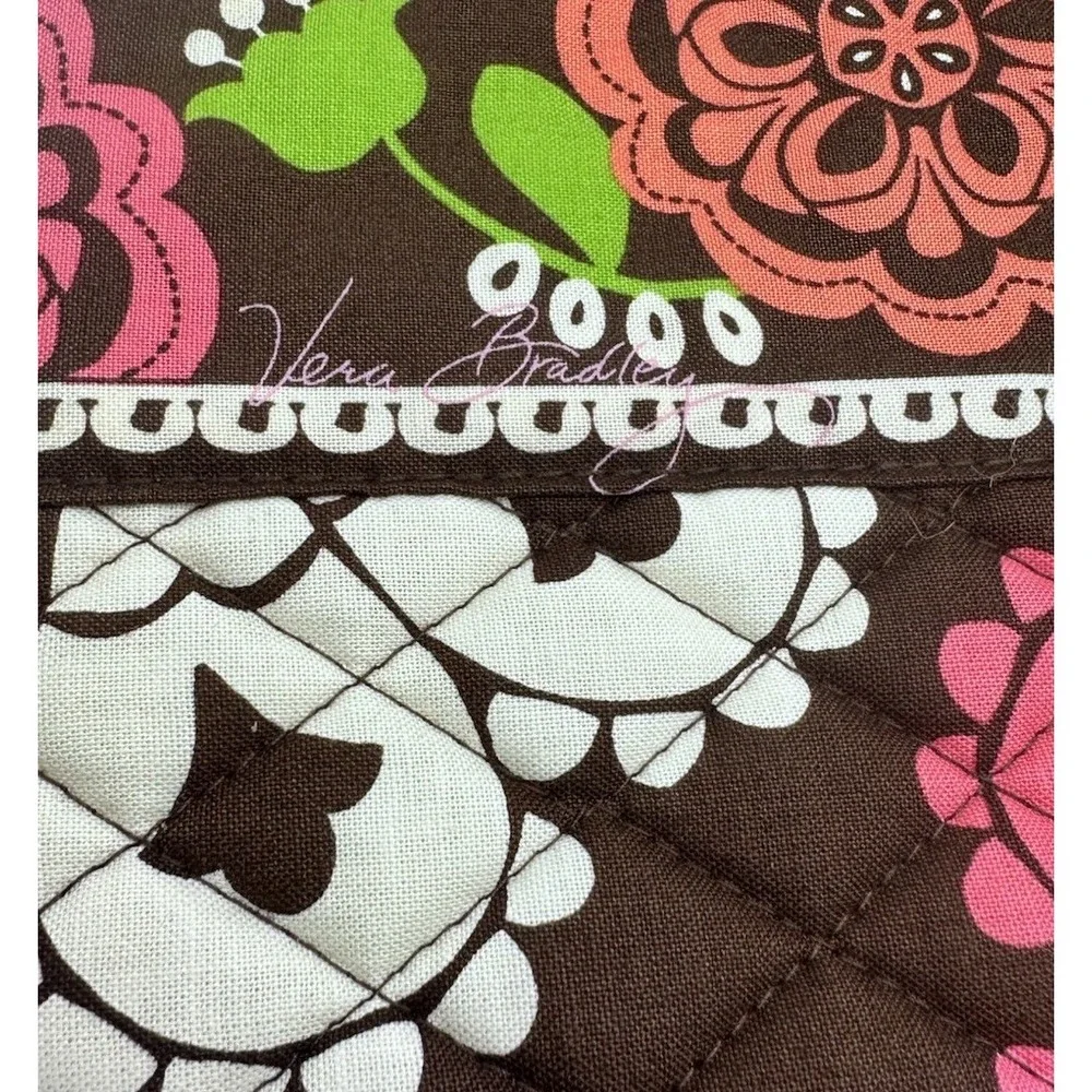 VERA BRADLEY Tablet E Reader Case‎ Lola Pattern Brown Multi Zippered Quilted New